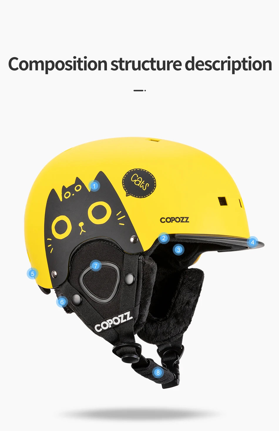 COPOZZ Cartoon Kids Helmet