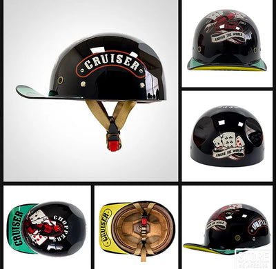 Herobiker Retro Baseball Cap Helmet