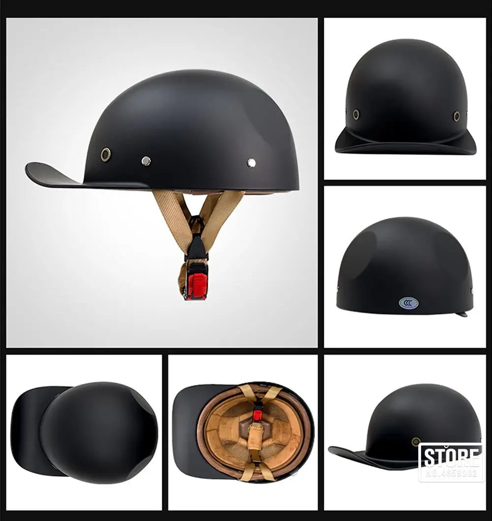 Herobiker Retro Baseball Cap Helmet