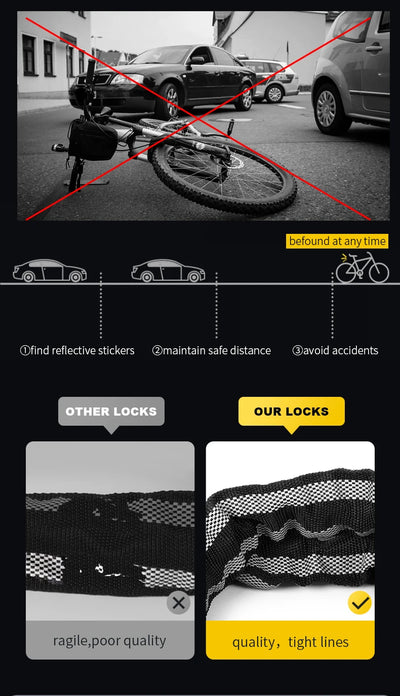 BEELORD Bike Chain Lock